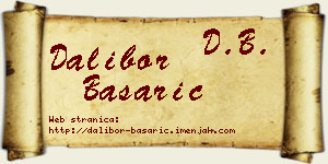 Dalibor Basarić vizit kartica